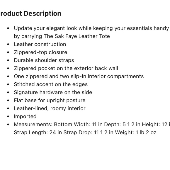 The Sak Faye Leather Tote - Picture 11 of 11